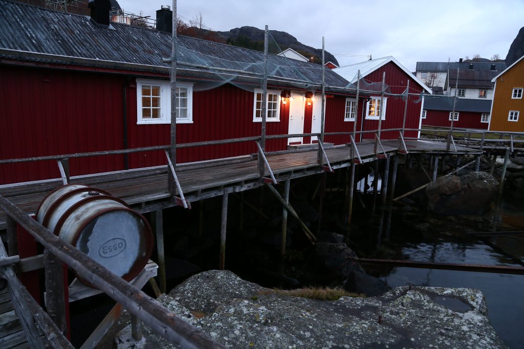 Nusfjord port, fishing village